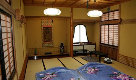 Our room at the temple lodgings in Nagano - just what you'd expect in Japan.